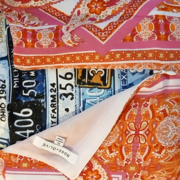 ROSE+OLIVE Women's SZ XL Flowy Spring Summer Paisley Design Tank Top - Picture 14 of 14